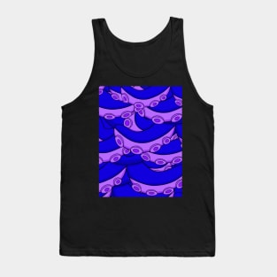 Purple Octopus Tentacle Patterns Tank Top